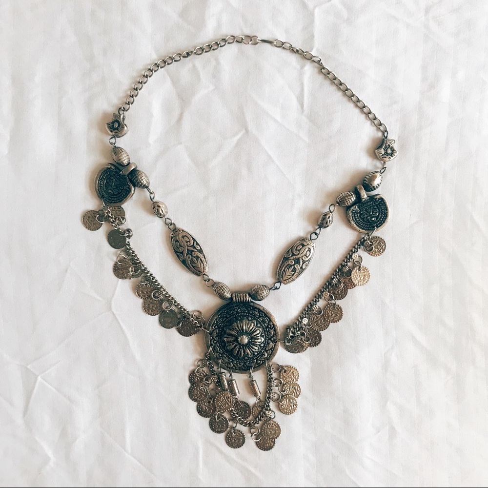 Child of Wild Gypsy boho coin statement necklace